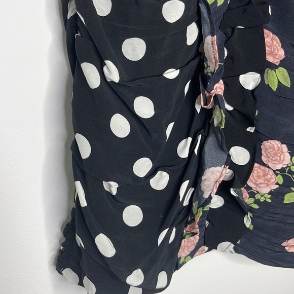For Love & Lemons 🍋 Shirred Polka Dot Mini XS - Picture 7 of 12